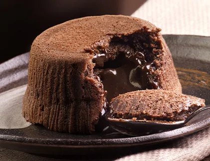 Souffle al cioccolato / caramello salato
